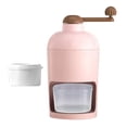 thumbnail image 3 of AMLESO Ice Crusher Diy with Ice Cube Tray Slushie Portable Smoothie Ice Shaving Machine pink, 3 of 8