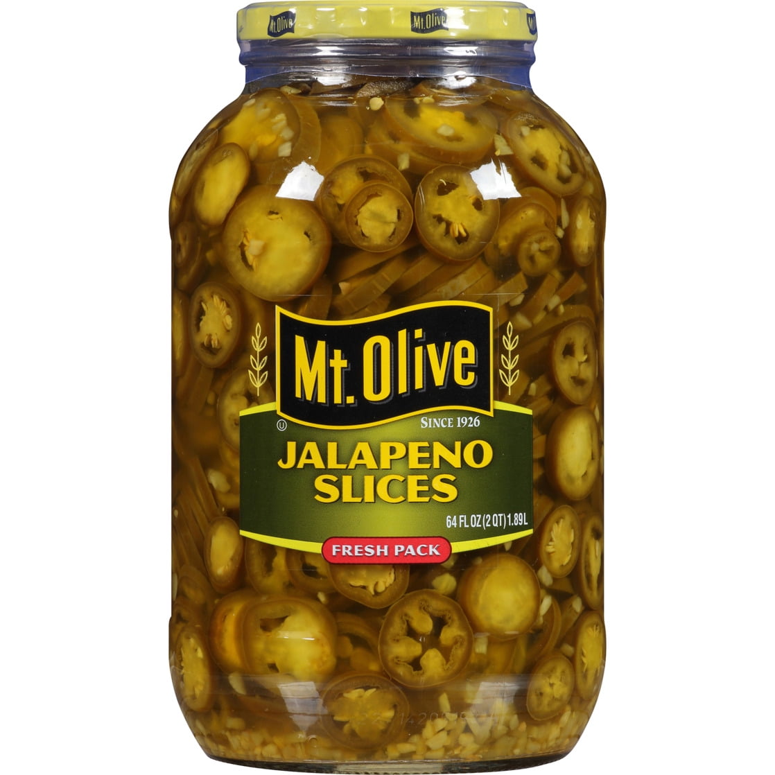 Mt Olive Jalapeno Slices, 64 fl oz Jar