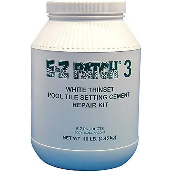 3 White Thinset Pool Tile Repair Cement 10 lb.