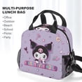 thumbnail image 3 of Kuromi And My Melody Lunch Bag, Insulated Lunch Bag for Women Men Lunch Box Container Bag Reusable Lunch Tote Bag for Office, Work, Beach, Travel, Picnic, 3 of 7