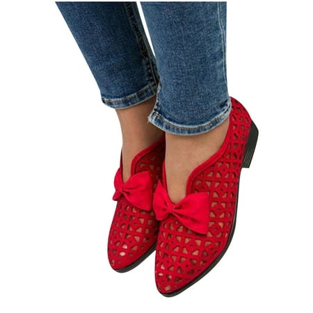 

Womens Court Shoes Pointed Toe Low Heel Sandals Ladies Breathable Hollow Out Pumps Comfort Work Office Party Occasion Heeled Shoes Clearance