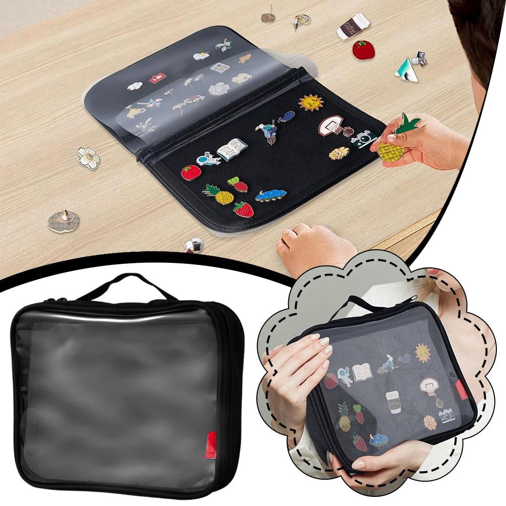 Pin Books For Collectors, Enamel Pin Display Pages Pin Carrying Case, Travel Brooch Pins Display Bag