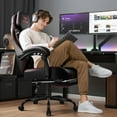 thumbnail image 2 of VITESSE Big and Tall Gaming Chair 400lb Weight Capacity with Footrest, Ergonomic Video Game Chair for Adults with Oversized Headrest and Lumbar Pillow, Computer Chair Gaming for Office (Black+Red), 2 of 7