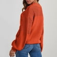thumbnail image 5 of Fengactive Women's Casual Long Sleeve Sweaters Loose Crewneck Knit Solid Pullover Sweater Tops, 5 of 5