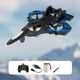 thumbnail image 5 of Avión de control remoto RC Avión de Jet Ligero, fácil de controlar Portátil de 360 degree con luz para niños Adultos Batería azul 1, 5 of 7