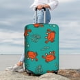 thumbnail image 3 of Lsque Colorful Crab Printed Luggage Cover, Travel Luggage Protector,Scratch and Dirt Resistant, Fits 18-32 Inch Luggage - Small, 3 of 9