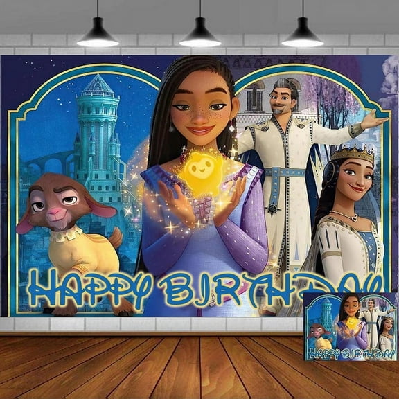 Wish Movie Backdrop Banner Party Supplies Poster Movie Theme Background for Photography Birthday Decorations