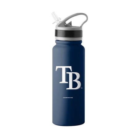 Logo Brands 528-S25UFTB-8 Tampa Bay Rays 25 oz SingleWall FlipTop Bottle