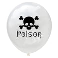 thumbnail image 3 of simhoa Pieces of 10/Set Halloween Theme Confetti Balloons Novelty Inflatable Party Head, 3 of 8