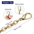 thumbnail image 2 of Unique Bargains 24'x0.22' Purse Chain Strap, Purse Handle Shoulder Bag Replacement Strap, Gold, 2 of 5