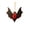 Black, variant on Halloween Bat Honeycomb Paper Hanging Decoration, Red & Black Bat 3D Pendant Ornaments, Gothic Spooky Ceiling Party Decorations for Indoor Outdoor Venue, Home Halloween Display -Retract Wings