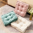 thumbnail image 5 of BrowQuartz Square Seat Pad Chair Cushion Sofa Home Floor Mat Pillow Anti-skid Solid Color Business Bar Living Room Bedroom Soft Pink 38*38*8cm, 5 of 6