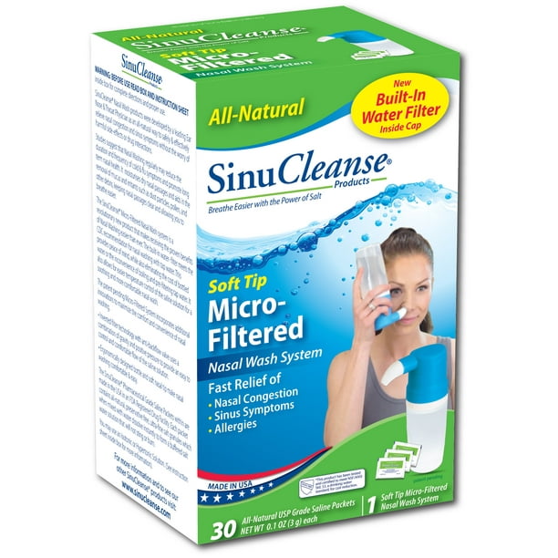 SinuCleanse MicroFiltered Squeeze Bottle Nasal Wash System