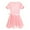 Orange Pink, variant on TiaoBug Kids Girls 2Pcs Ballet Dance Outfits Short Sleeve Leotard with A-Line Wrap Skirt Dancewear 2-14
