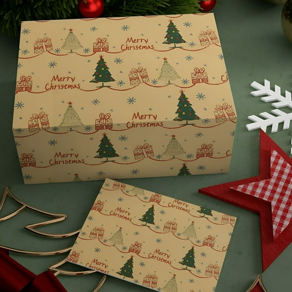 CCOCC 10 Kraft Christmas Gift Boxes with Lids for Wrapping Large Clothes ( Large Gift Box for Wrapping Robes Sweater Coat Shirts and Clothes Xmas Holiday Present)