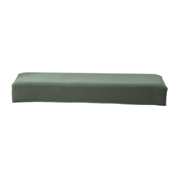 Funda de banco de tela jacquard de poliéster, extraíble y antideslizante. Verde