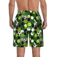 thumbnail image 3 of Kdxio Soccer1 Pattern Mens Casual Shorts - Drawstring Summer Beach Sports Shorts for Men, 3 of 9