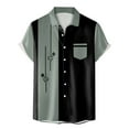thumbnail image 4 of Playeras Lisas Para Hombre, Moda De Verano Para Hombre, Informal, Playero, Estampado Digital 3D, Solapa, Botón, Camisa De Manga Corta, Camiseta Hawaiana, 4 of 4