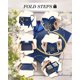 thumbnail image 4 of EQOREIIN Paquete de 30 Bolsas Peque&ntilde;as de Regalo de Agradecimiento con Asas 14 x 6.1 x 11.9 cm Mini Bolsas de Regalo Azul Marino con Cinta de Lazo Bolsa Peque&ntilde;a de Obsequios a Gr, 4 of 6