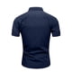 thumbnail image 4 of Blusa y camisa de manga corta con cuello vuelto para hombre, camisa vaquera de manga corta con solapa de color liso, blusa militar para hombre, 4 of 8