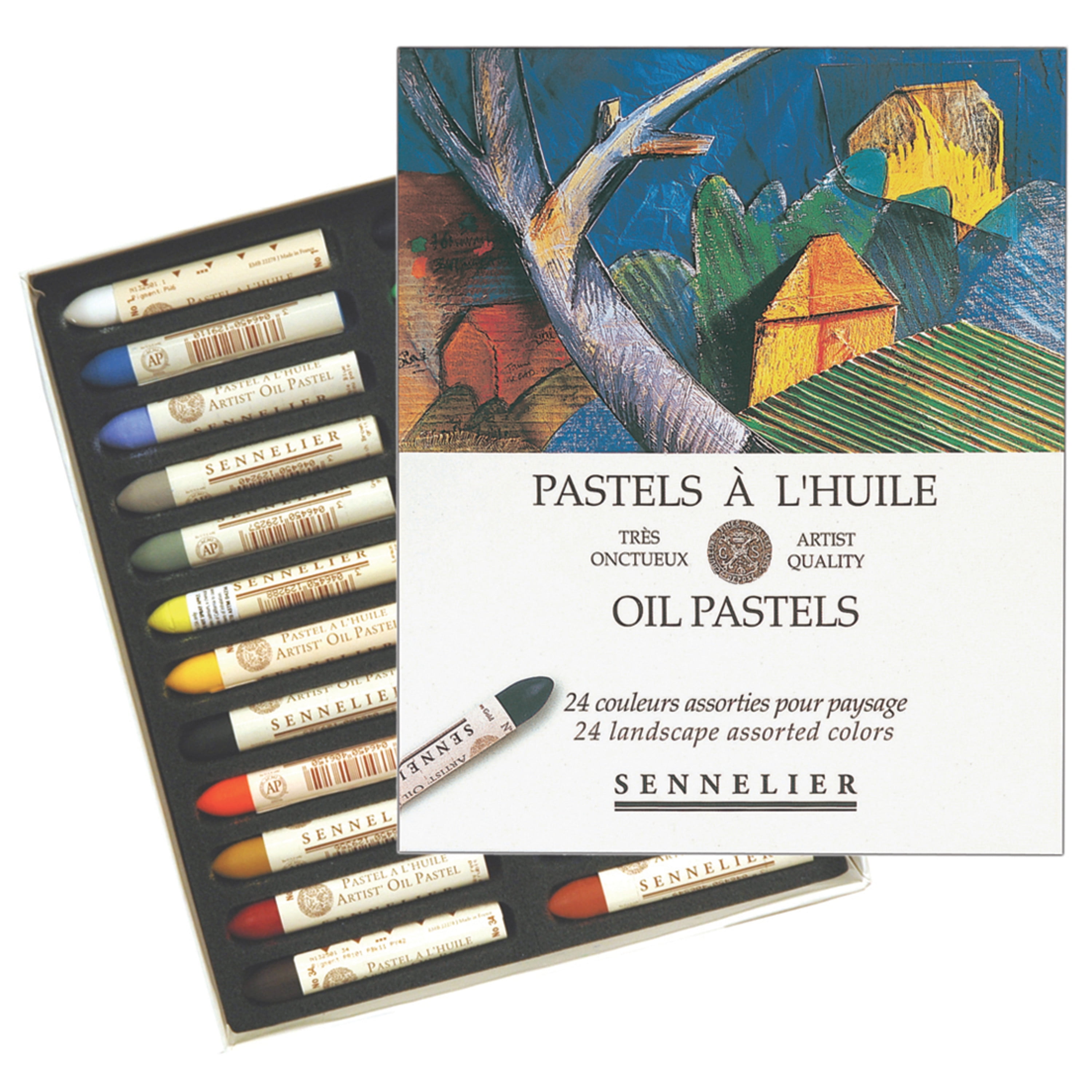 Sennelier Oil Pastel Set, 24Colors, Landscape