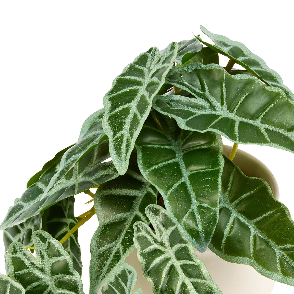 Anko Alocasia artificielle dans un pot en céramique