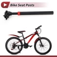 thumbnail image 3 of Tubo de asiento para bicicleta Unique Bargains 27.2x350mm con amortiguador de suspensión negro rojo de aleación de aluminio, 3 of 8