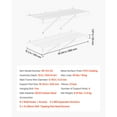thumbnail image 2 of Heavy-Duty Wire Shelf Kit 4 ft Wall Mounted Set of 2 Floating Storage, 2 of 9