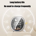 thumbnail image 4 of PEONAVET Plastic clock LCD Screen Intelligent Student Desktop Clock Alarm Clock Night Light Children's Small Night Light Electronic Alarm Clock, 4 of 6