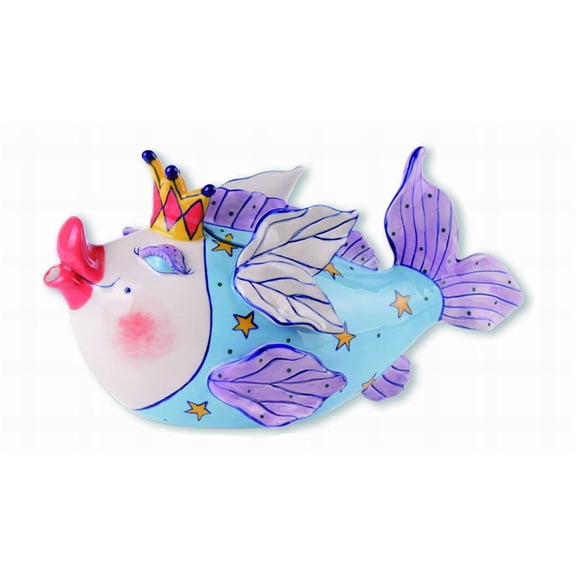 Blue Sky Clayworks Fairy God Mother Teapot Ceramic Multicolor Serveware 12.5 Inch