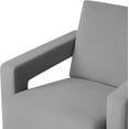 thumbnail image 6 of MEXIYA Hughe Modern Grey Textured Velvet Upholstered Accent Lounge Arm Chair…, 6 of 7