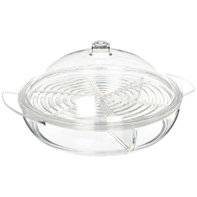 Bandeja Server On Ice Prodyne de Acrílico Transparente 27x27x15 cm