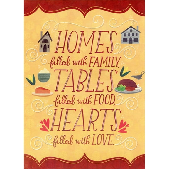 Happy Thanksgiving Daughter and Husband Greeting Card w/Envelope