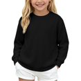 thumbnail image 3 of Weebloom Toddler Boys Crewneck Sweatshirt Fall Winter Pullover Tops Sweatshirts Black, 3 of 9