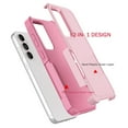 thumbnail image 4 of Samsung Galaxy S23 FE Case with Tempered Glass Screen Protector, Tekcoo Heavy Duty Rugged Shockproof Full Body Protective 2-IN-1 Phone Case Cover for Galaxy S23 FE, Pink, 4 of 9