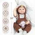 thumbnail image 3 of Muñeca Reborn Kdudgso Realistic de 20 cm con kit de alimentación para mayores de 3, 3 of 6