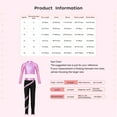 thumbnail image 3 of TSSOE Activewear Set for Girls Crop Top with Legging Gymnastics Jazz Ballet Modern Dance Workout 2 Piece Training Suit Pink 16, 3 of 3