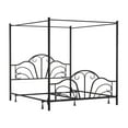 thumbnail image 5 of Desert Fields Dover King Size Canopy Bed, Textured Black, 5 of 12