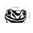thumbnail image 2 of WIRESTER Clear Decal Vinyl Wall Sticker Decoration for Home Office Living Room Wall - Pond Frog, 2 of 7
