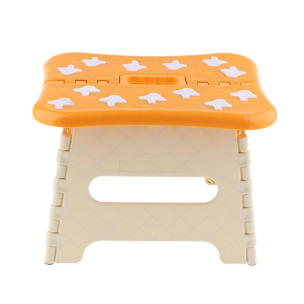 Taburete con escalón plegable, taburete liviano, lo suficientemente resistente y apoyar a los adultos amarilla s Sunnimix Taburete plegable para niños