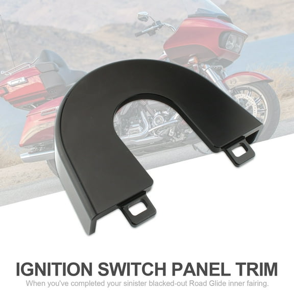 Aluminum Ignition Switch Panel Trim For Touring Road Glide Special 15-2022 Black