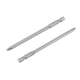 thumbnail image 3 of 10pcs Phillips y destornilladores de cabeza plana Bits Set acero magnético Shanks PH1 PH2 Slot Screwdriver Bits Set 1 / 4inch 100mm Ecomeon no, 3 of 4