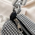 thumbnail image 3 of Rhinestone Mini Handbag with Chain Strap, Sparkly Evening Clutch Purse with Zipper for Party Wedding and Night Out, 3 of 6