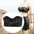 thumbnail image 1 of Top de tubo veraniego a escala 1/6 para mini muñecas, sin tirantes, top corto básico para cosplay, cubre pecho para figuras de acción de 30 Patrón negro, 1 of 8