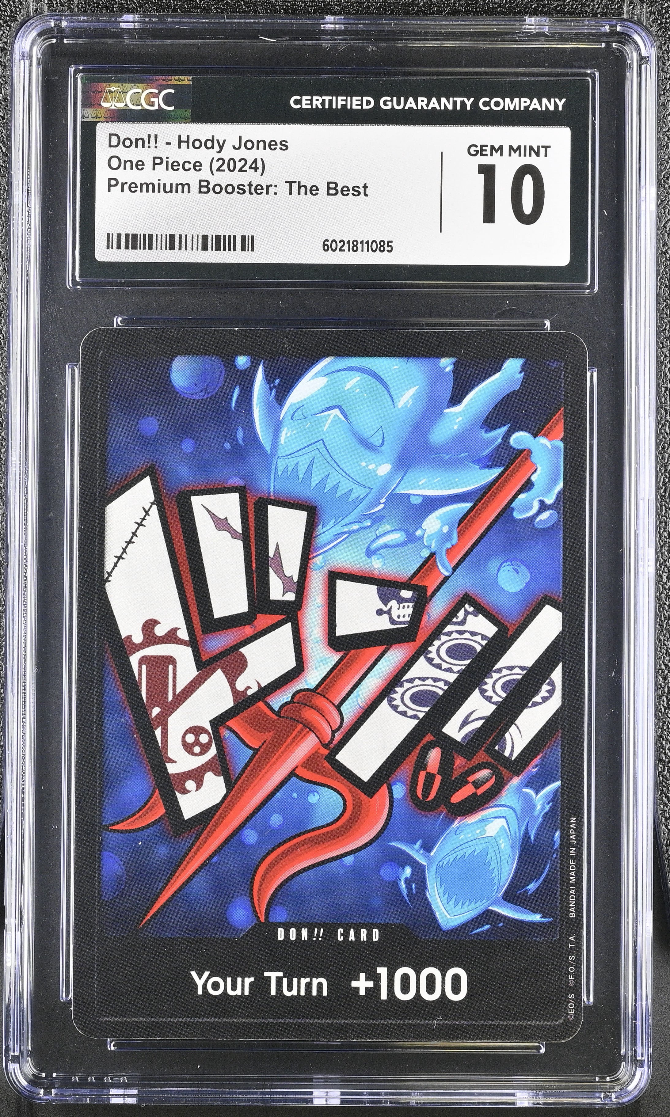 One Piece Don!! Trading Card Hody Jones Premium Booster the Best GEM MINT 10
