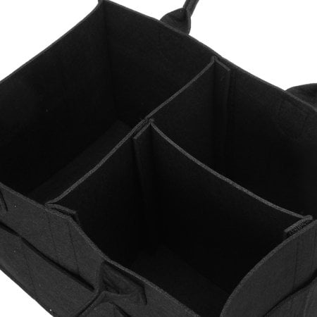 grey felt nappy caddy