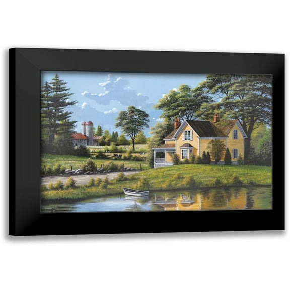 Saunders, Bill 14x11 Black Modern Framed Museum Art Print Titled - Yellow House
