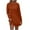 Brown, variant on Women Sweatshirt Dress Lightweight Crew Neck Basic Baggy Long Sleeve Casual Shirts Dreses