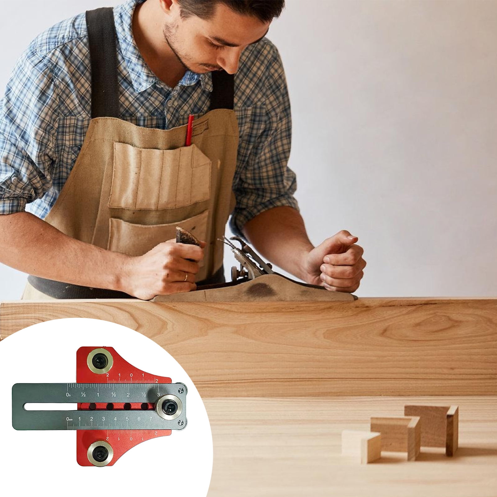 RUISINERY Thin Ripping Jigs Table Sawing Jigs Guide Adjustable Narrow Strips Repetitive Cutting Woodworking Tool Table Sawing Acce