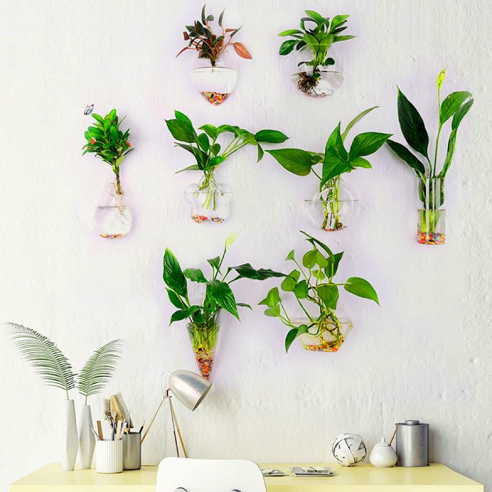 Glass Wall Hanging Planter Terrariums Globe Flower Vase for Air Plants
